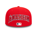 New Era - 59FIFTY Fitted Cap - Upside Down AOP - Anaheim Angels Cooperstown - Red - Headz Up 