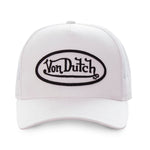 Von Dutch - Oval Patch - White Trucker Cap - Headz Up 