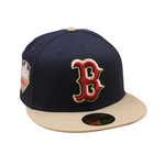 New Era Boston Red Sox Cooperstown 59Fifty Fitted 2018 World Series - Nightshift Blue/Camel - Headz Up 