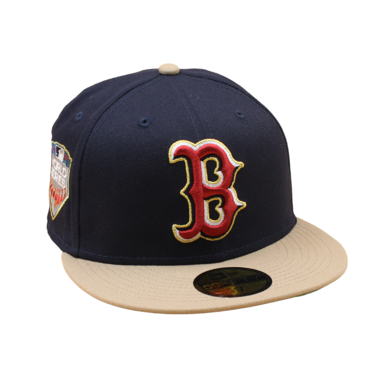 New Era Boston Red Sox Cooperstown 59Fifty Fitted 2018 World Series - Nightshift Blue/Camel - Headz Up 