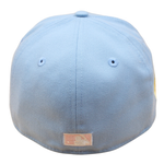 New Era 59FIFTY baseballkappe med NY Yankees logo, blå og pink farver, World Series 1962 design, UV-bestandig.