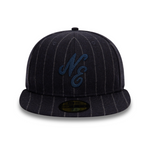 New Era - 59FIFTY Fitted Cap - New Era X Moon Wool Stripe - Navy - Headz Up 