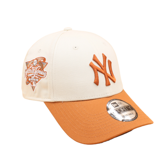 New Era New York Yankees Patch 9forty Baseball Cap - Light Stone/Brown - Headz Up 