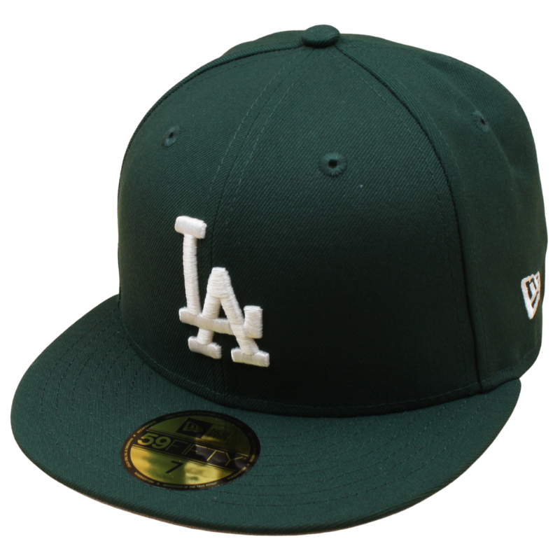 New Era - 59FIFTY Fitted - Los Angeles Dodgers - Dark Green/Grey UV - Headz Up 