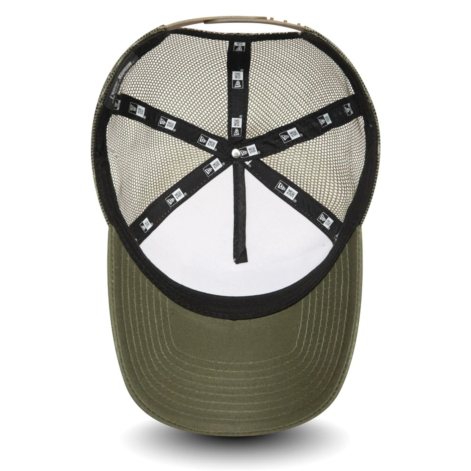 New Era - 9FORTY A-Frame Trucker Cap - NE OUTDOOR - Washed Olive - Headz Up 