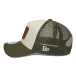 New Era - 9FORTY A-Frame Trucker Cap - NE OUTDOOR - Washed Olive - Headz Up 