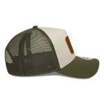 New Era - 9FORTY A-Frame Trucker Cap - NE OUTDOOR - Washed Olive - Headz Up 