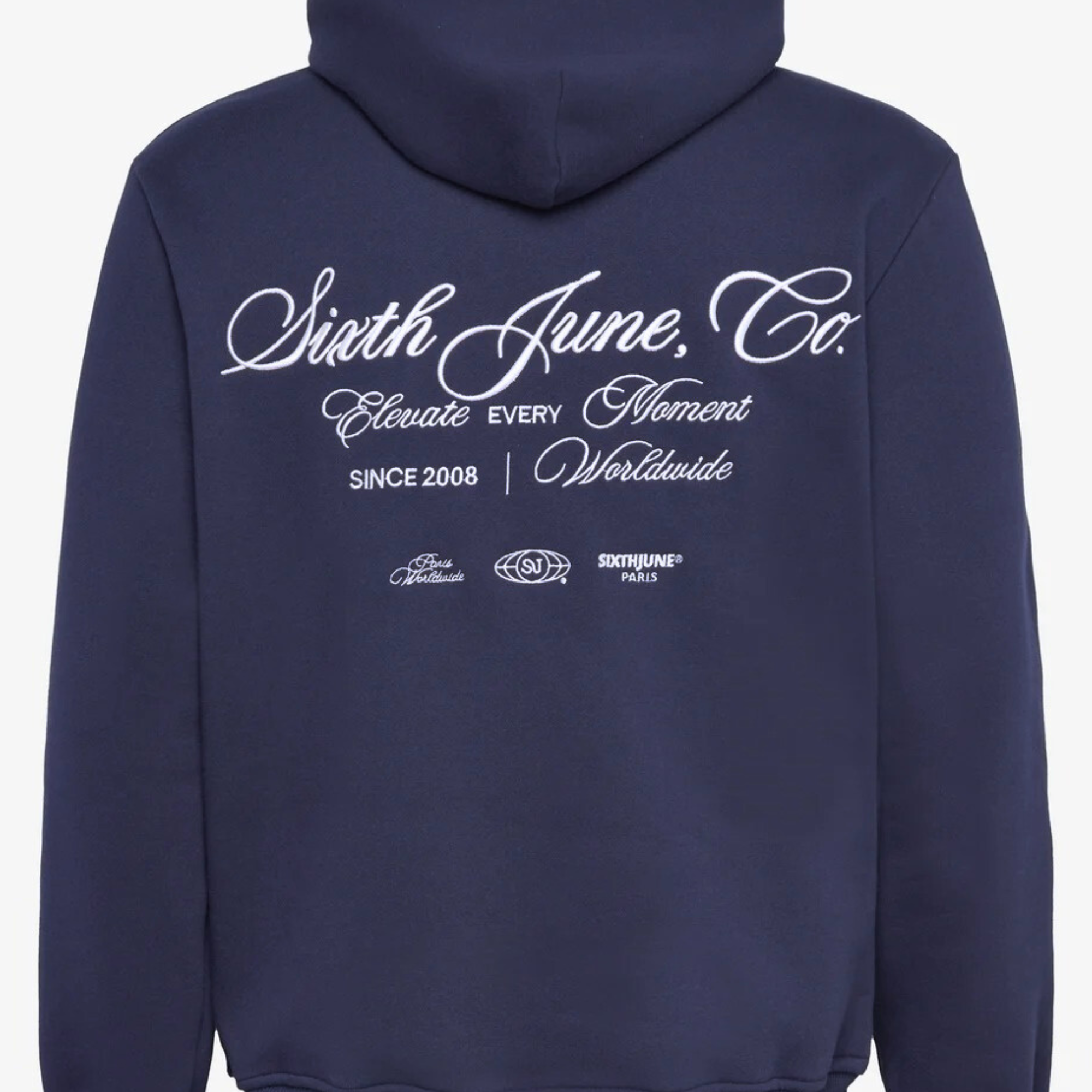 SIXTH JUNE - Elevate Embroidered Hoodie - Navy - Headz Up 