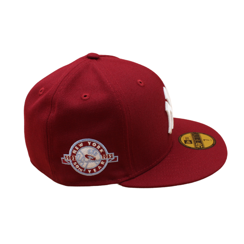 New Era - 59FIFTY Fitted Cap - New York Yankees - 50th Anninversary - Cardinal/Sky Blue UV