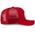 New Era 9SEVENTY stretch mesh snapback cap med Detroit Red Wings logo og mesh materiale, sort og rød farvekombination