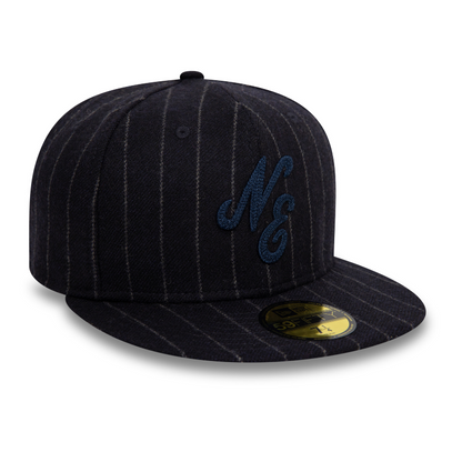 New Era - 59FIFTY Fitted Cap - New Era X Moon Wool Stripe - Navy