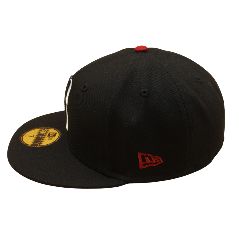 New Era 59FIFTY Seattle Mariners Cooperstown 40-års jubilæumscap i sort og rød