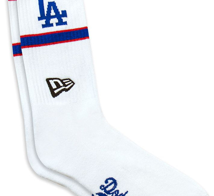 New Era - MLB Premium Sock - Los Angeles Dodgers - White - Headz Up 
