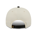New Era 9FIFTY A-Frame snapback cap med Chicago Blackhawks logo i sort og kromfarvet design.