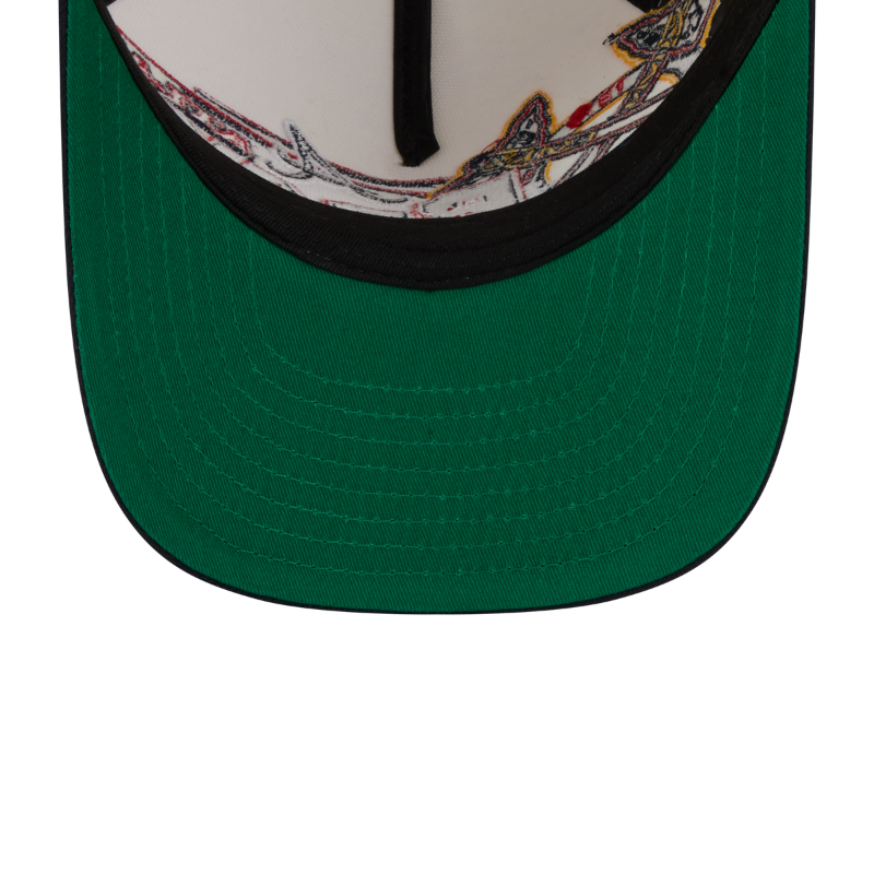New Era - 9FIFTY A-Frame Snapback - Classics - Atlanta Braves - Chrome/Navy - Headz Up 