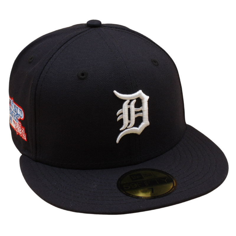 New Era - 59FIFTY Fitted -  Detroit Tigers - 1984 WS - Navy/Pink UV - Headz Up 