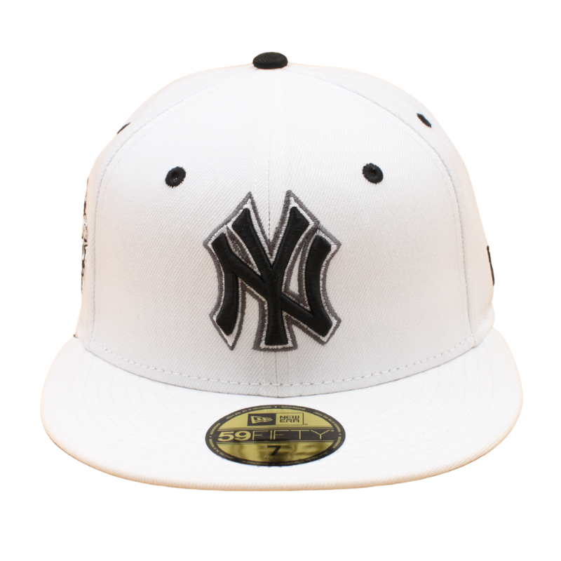 New Era - 59FIFTY Fitted - New York Yankees Cooperstown -  World Series 1999 - All White/Grey - Headz Up 