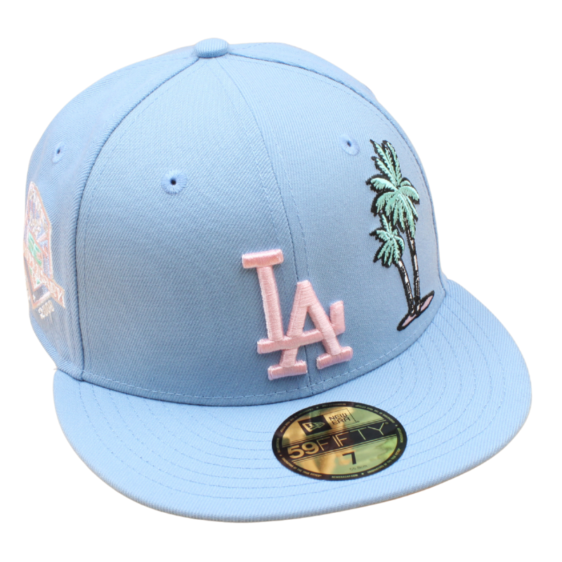 New Era - 59FIFTY Fitted - Los Angeles Dodgers - 50TH Anniversary - Birdseye Blue/Pink - Headz Up 