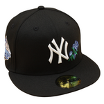 New Era - 59FIFTY - New York Yankees Cooperstown - WS 1999 - ROSE - Black/Sky Blue - Headz Up 