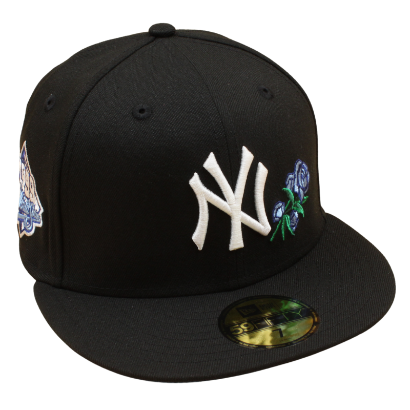 New Era - 59FIFTY - New York Yankees Cooperstown - WS 1999 - ROSE - Black/Sky Blue - Headz Up 