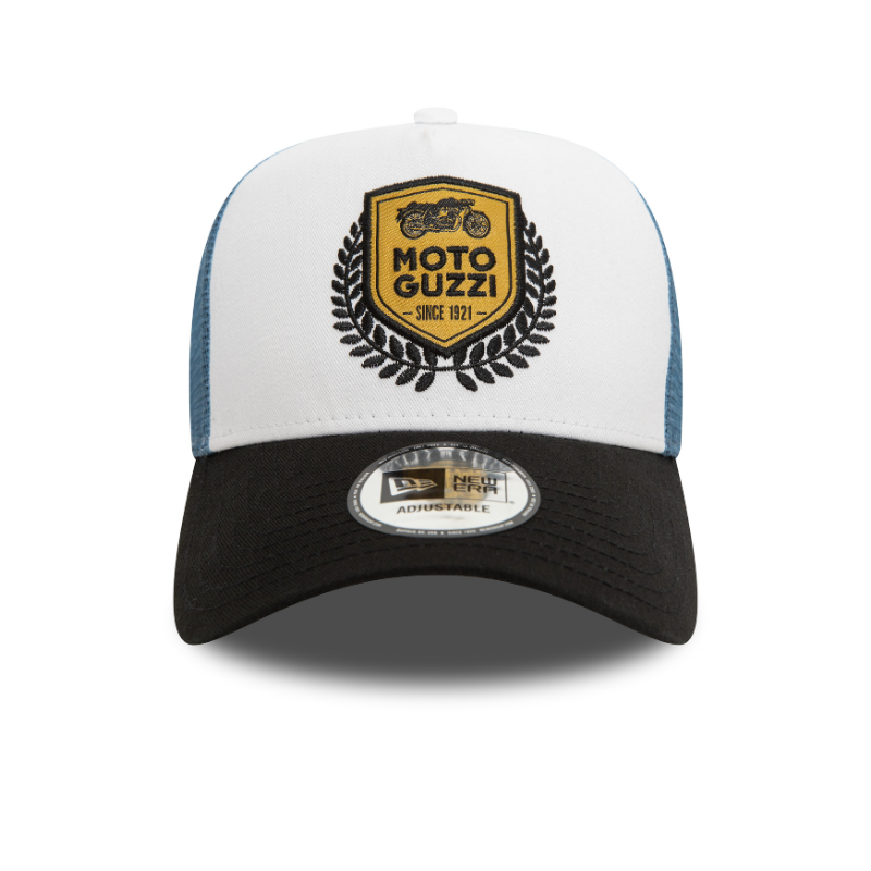 New Era - Moto Guzzi - Trucker Cap - White/Blue/Black - Headz Up 