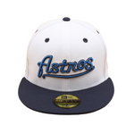 New Era - 59FIFTY Fitted Cap - Houston Astros -2000 Inaugural Season - White Night Shift - Headz Up 