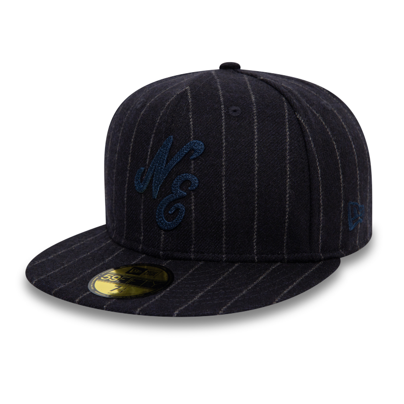 New Era - 59FIFTY Fitted Cap - New Era X Moon Wool Stripe - Navy