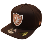 New Era - 9FIFTY A-Frame Snapback - Pre Curved - Las Vegas Raiders - Burnt Wood - Headz Up 