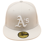 New Era - 59FIFTY Fitted - Oakland Athletics - Stone/Grey UV - Headz Up 