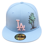 New Era - 59FIFTY Fitted - Los Angeles Dodgers - 50TH Anniversary - Birdseye Blue/Pink - Headz Up 
