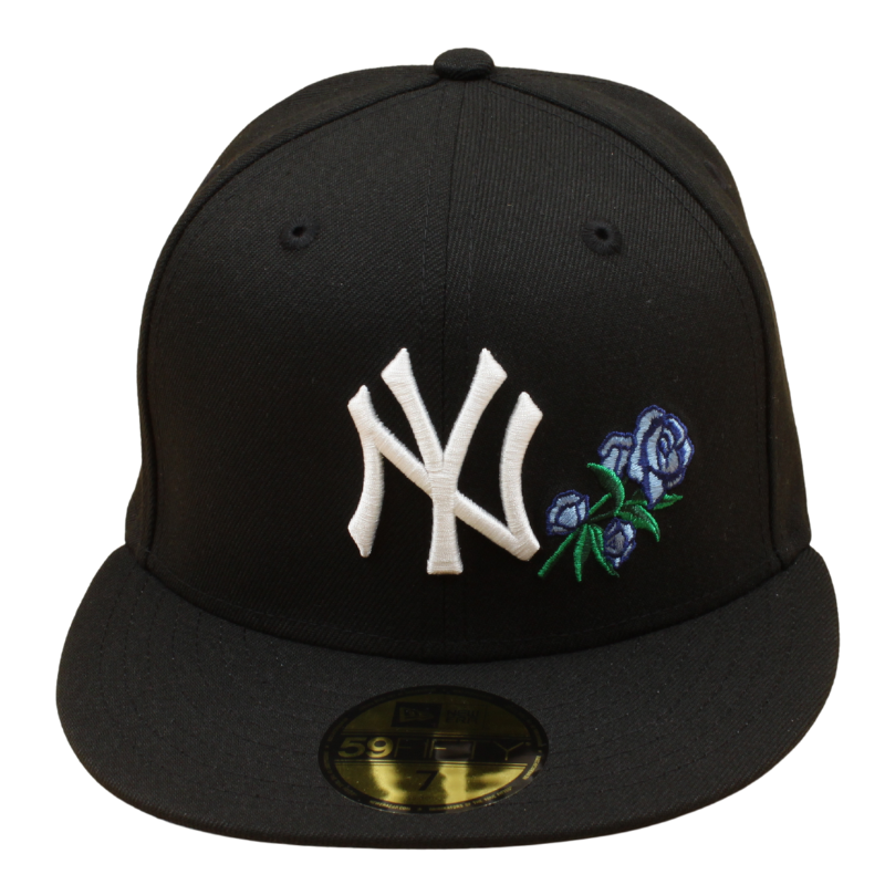 New Era - 59FIFTY - New York Yankees Cooperstown - WS 1999 - ROSE - Black/Sky Blue - Headz Up 
