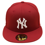 New Era - 59FIFTY Fitted - New York Yankees - YANKEE STADIUM 75TH - Brick Red Grey UV - Headz Up 