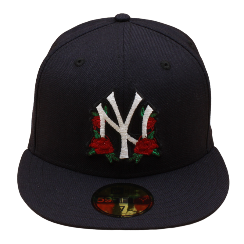 New Era - 59FIFTY - New York Yankees - Floral - Navy/Pink UV - Headz Up 