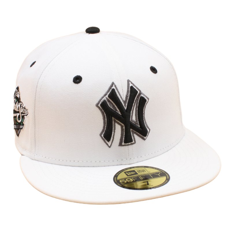 New Era - 59FIFTY Fitted - New York Yankees Cooperstown -  World Series 1999 - All White/Grey - Headz Up 