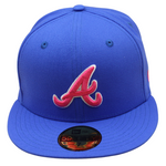 New Era - 59FIFTY Fitted - Atlanta Braves -  1999 World Series - Blue/Pink Grey UV - Headz Up 