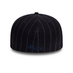New Era - 59FIFTY Fitted Cap - New Era X Moon Wool Stripe - Navy - Headz Up 