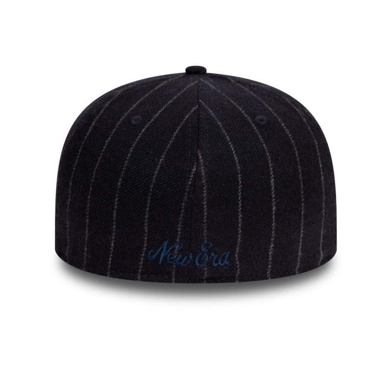 New Era - 59FIFTY Fitted Cap - New Era X Moon Wool Stripe - Navy - Headz Up 