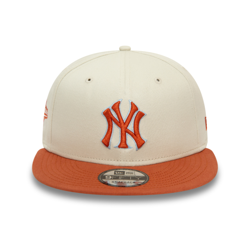 New Era - New York Yankees - 9Fifty Snapback MLB Patch - Light Beige - Headz Up 