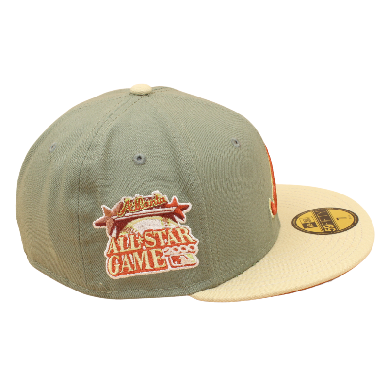 New Era - Atlanta Braves Cooperstown 59Fifty Fitted All Star Game 2000 - Moss Green/Khaki - Headz Up 