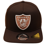 New Era - 9FIFTY A-Frame Snapback - Pre Curved - Las Vegas Raiders - Burnt Wood - Headz Up 