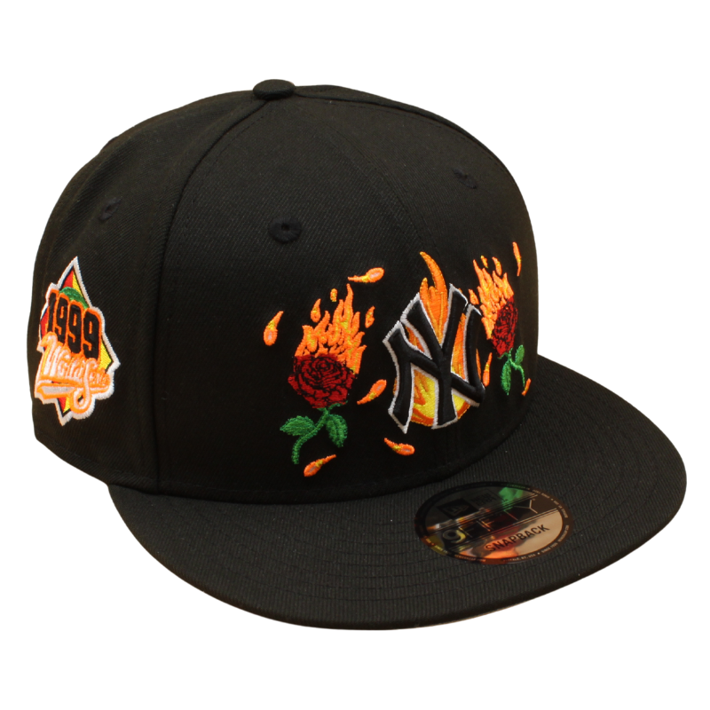 New Era - 9FIFTY Snapback - New York Yankees - 1999 World Series FLAME - Black - Headz Up 