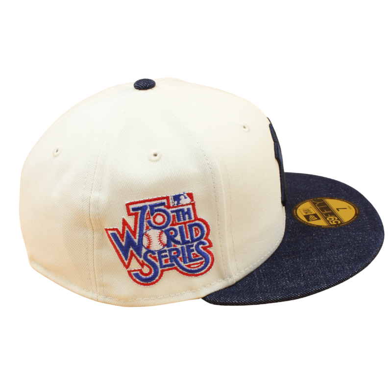 New Era - 59FIFTY - New York Yankees Cooperstown - 1976 World Series - Chrome/Denim - Headz Up 