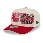 New Era - 9FIFTY A-Frame Snapback - Classics - Detroit Red Wings - Chrome/Red - Headz Up 