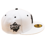 New Era - 59FIFTY Fitted - New York Yankees Cooperstown -  World Series 1999 - All White/Grey - Headz Up 