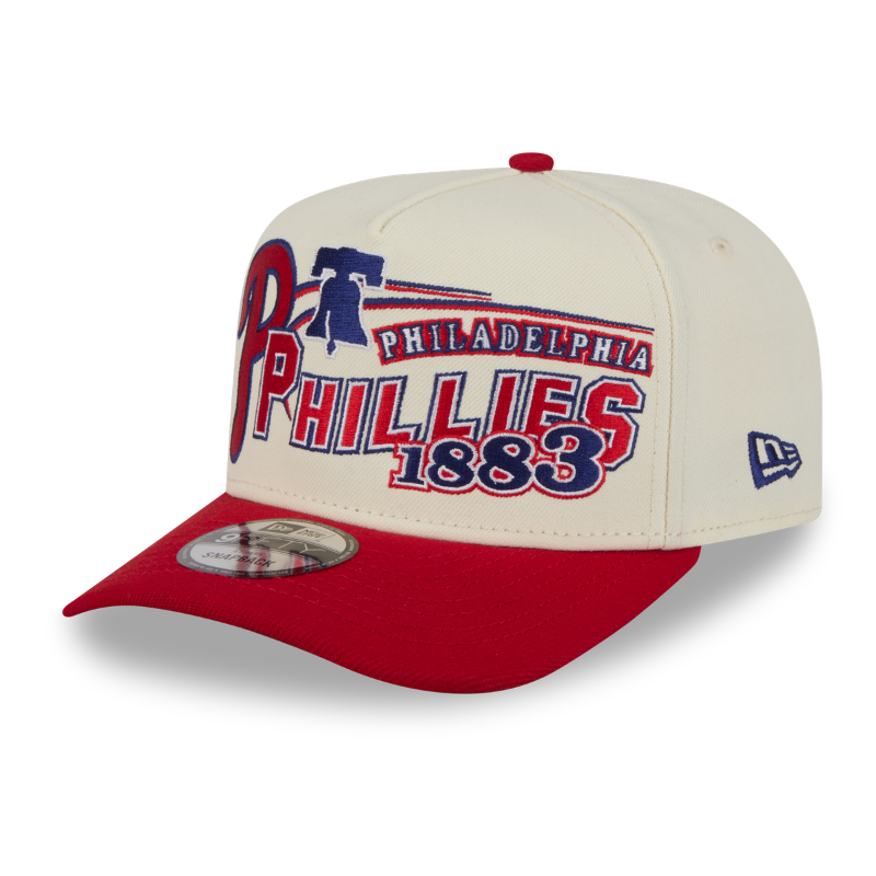 New Era - 9FIFTY A-Frame Snapback - Classics - Philadelphia Phillies - Chrome/Red - Headz Up 