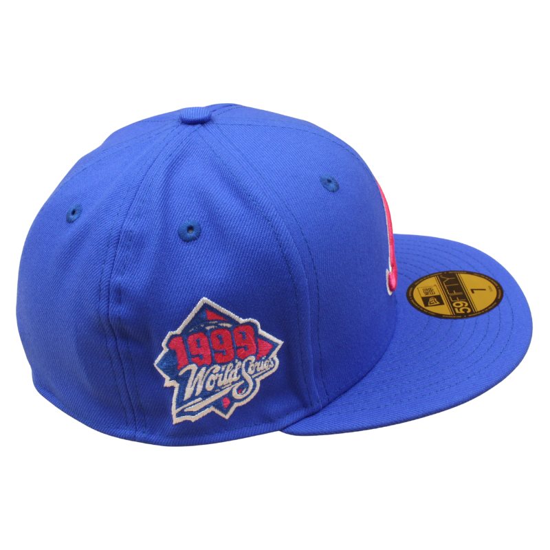 New Era - 59FIFTY Fitted - Atlanta Braves -  1999 World Series - Blue/Pink Grey UV - Headz Up 