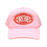 Pink "FANGS" Sabochini - Logo Trucker Cap - Headz Up 