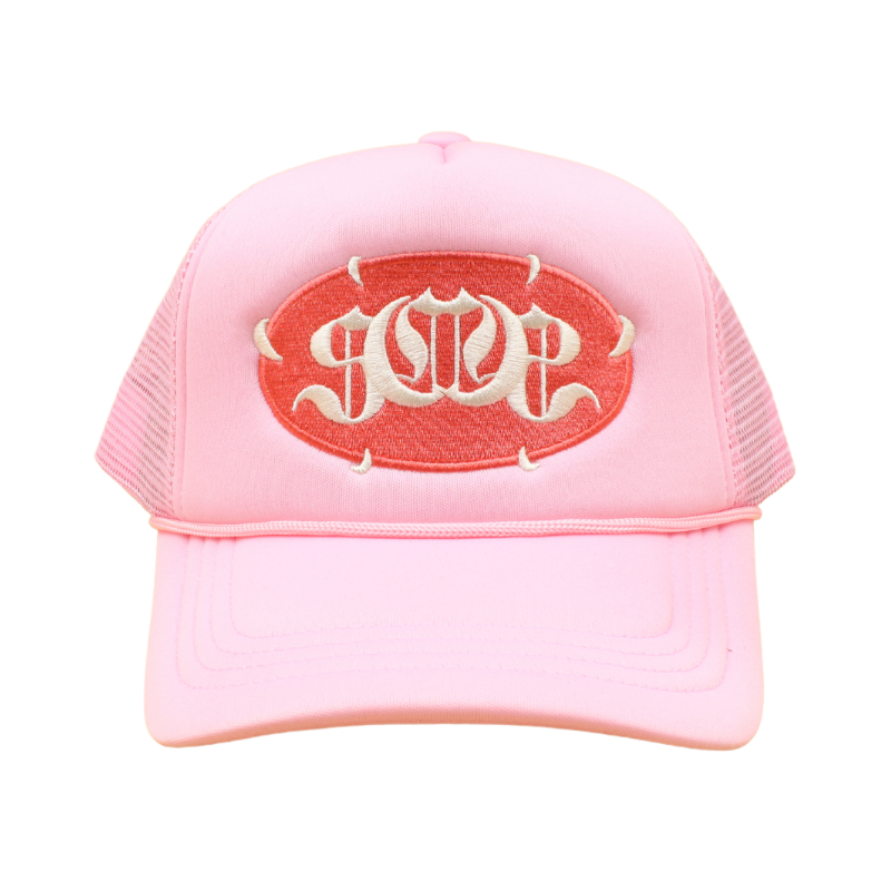 Pink "FANGS" Sabochini - Logo Trucker Cap - Headz Up 