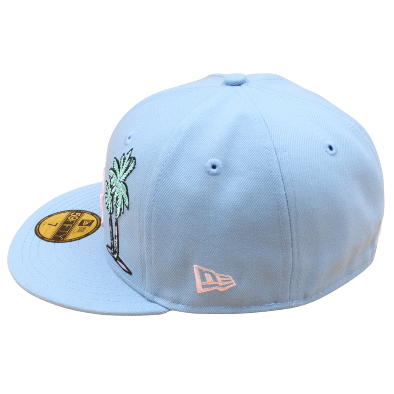 New Era - 59FIFTY Fitted - Los Angeles Dodgers - 50TH Anniversary - Birdseye Blue/Pink - Headz Up 
