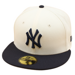 New Era - 59FIFTY Fitted Cap - New York Yankees - 2-Tone - Chrome/Navy - Headz Up 